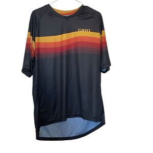 Giro Mens Black Blue Lightweight Mountain Bike Roust Short Sleeve Jersey Size XL